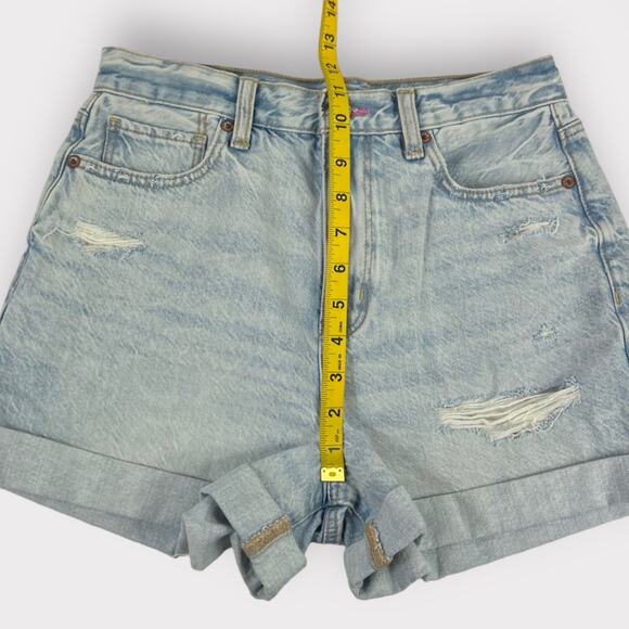 American Eagle Mom High-Rise Cuffed Shorts with Rainbow Pockets - Picture 8 of 8